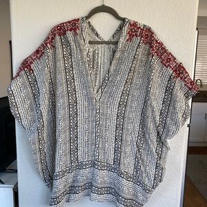 Free People- Embroidered tunic top